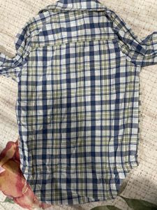 OshKosh Boys Plaid Shirt Romper