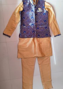 Elegant Boys' 3-Piece Sherwani Set