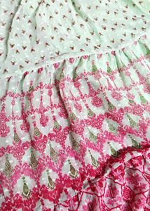 Summer Dress Green + Pink