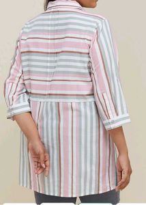 Gia Curves Striped Shirt