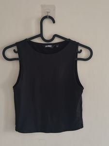 Black Sleeveless Tank Top