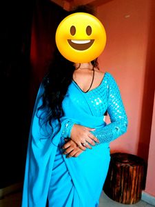 Backless Design Saree