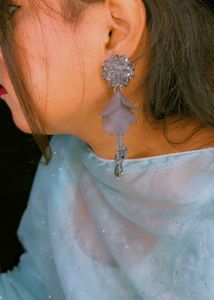 colour full Korean earrings crystal beads