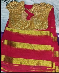 CLASSIC RED SAREE
