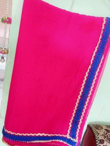Chhifon Saree With Zaree Lace