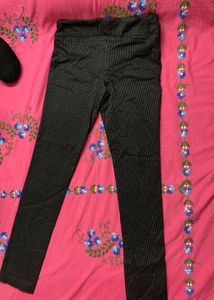 Black White Strip Formal Pant