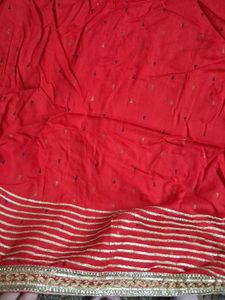 Red Embroidered Kurta Set