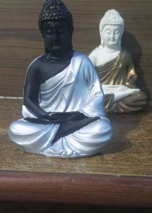 2 Piece Buddha Statue Set