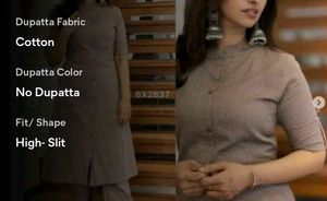 Elegant Striped Kurti Set