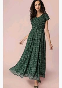 Green Sequin Midi Dress