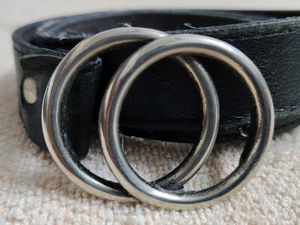 ❗ CLEARANCE ❗Black Double Ring Belt