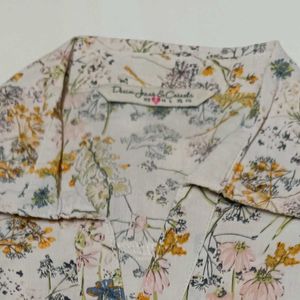 Cotton Shirt With Floral Print