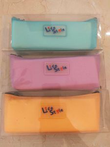 Pastel Pencil Cases - Set of 3