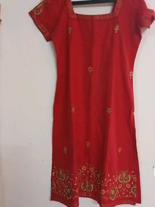 Stitched Cotton Silk Chudidar