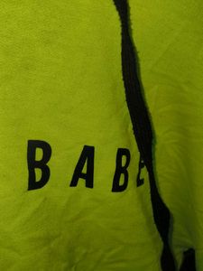 Shein Babe Neon Oversized Crop Sweatshirt