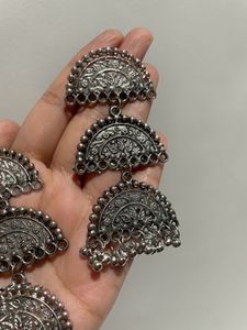 Oxidised Layered Jhumkas