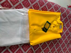 Yellow Kurta Set For 15-18 Year Boys