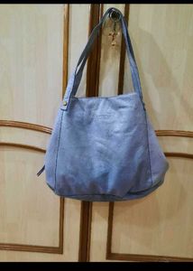 American Leather Co. Blue Hobo Bag