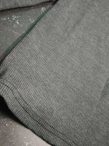 Gray Turtleneck Long Sleeve Top