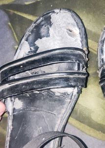 Used Black Sandals