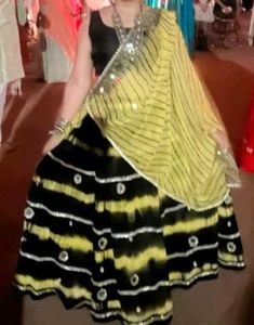 Mirror Embellished Lehenga Choli Dupatta Set