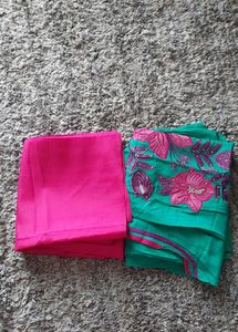 Green Suit With Pink Bottom