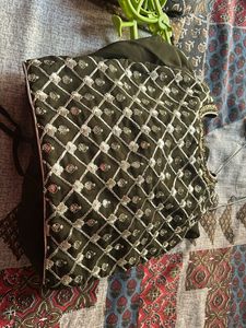 Embroidered Green Blouse