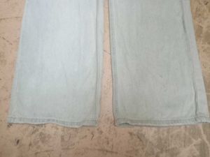 Light Wash Ripped Wide Leg Jeans