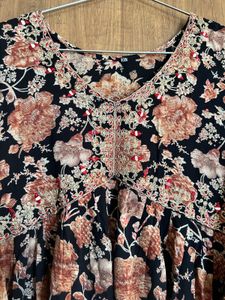 Aliyacut Kurti With Mirror Work