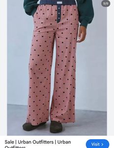 Urban Outfitters Heart Print Lounge Pants