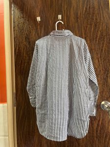 34 Bust Cotton High Low Shirt For Women
