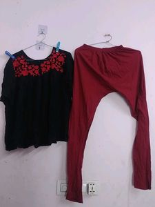 top,legging,used once