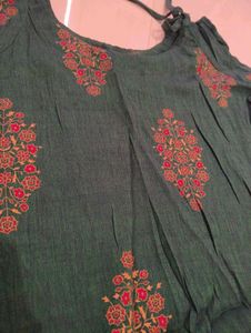 Green Printed Dress
