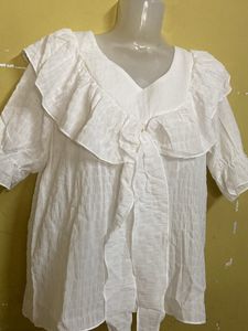 Summer Wear Frill Transparent Top