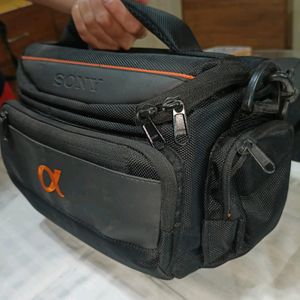 SONY LC-SC5 DSLR/SLR Camera Bag (Black and Orange