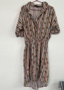 Striped Shirt Dress