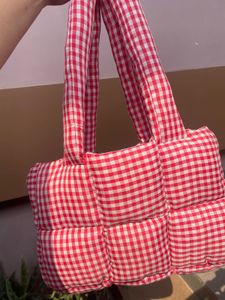 Gingham Puffer Bag🍓🌸