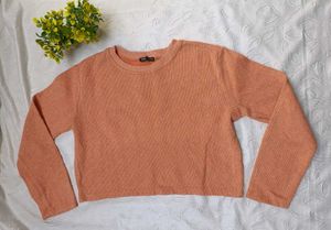 Zara Cropped Pullover 🧡