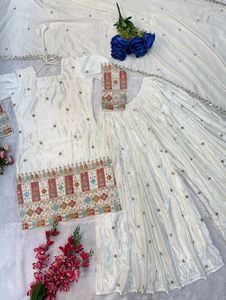 PARTY WEAR TOP AND PLAZZO WITH FANCY DUPATTA
