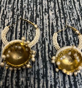 Pearl Jhumka Earrings