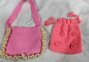 Crochet Bag And Potli Combo