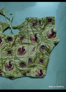 Gold Pink Padded Blouse