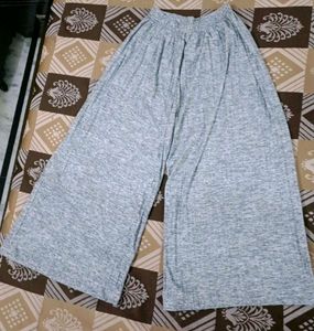 Comfy Grey Wide Leg Plazzo