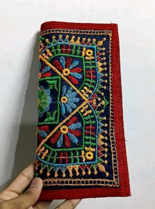 Embroidered Clutch