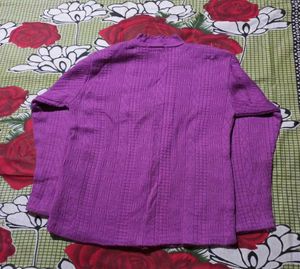 Purple Cardigan used