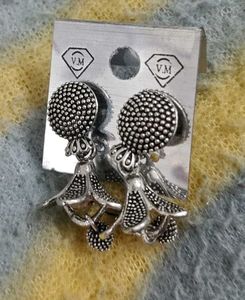 Silver Oxidised Earrings On Sale