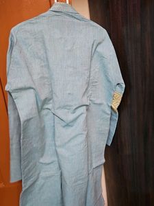 Blue Embroidered Kurta