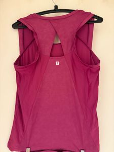 Sporty Tee With A Designed Back