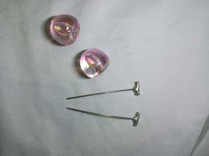 pink glass cherry drop earrings western y2k