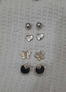 4 Pair Of Trendy Studs✨️🎀
